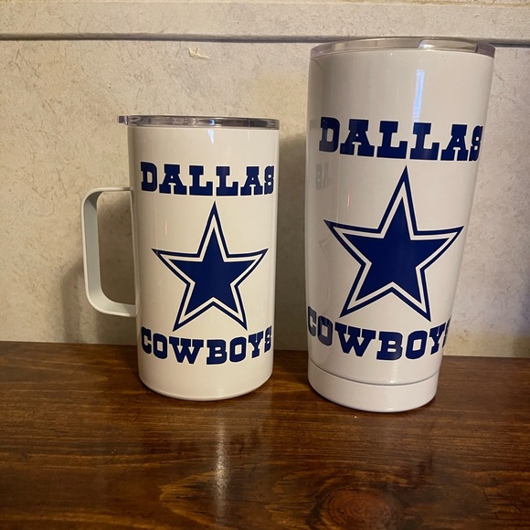 Dallas Cowboys Clock and Tumblers - Picture 5 of 13